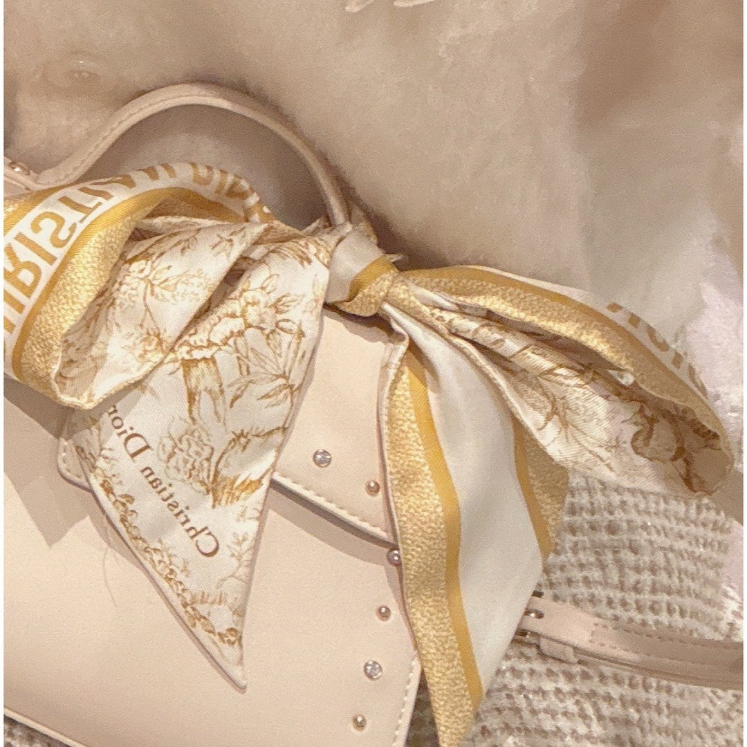 Christian Dior Mitzah Silk Scarf  Yellow Used