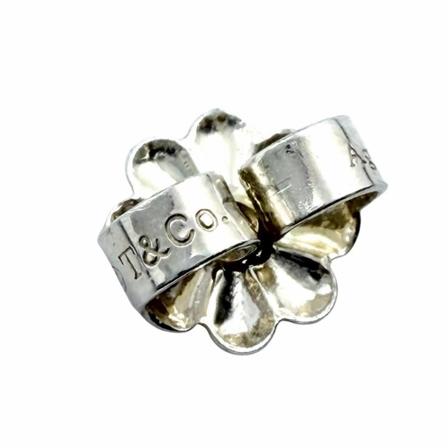 Near Mint Tiffany & Co Diamond By The Yard Open Heart Earrings Elsa Peretti