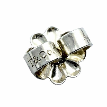Near Mint Tiffany & Co Diamond By The Yard Open Heart Earrings Elsa Peretti
