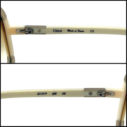 Chloe CL2119 Paddington Butterfly Sunglasses Beige Cream Frame Gold Hardware