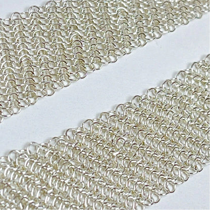 Tiffany & Co Sterling Silver 925 Somerset Mesh Scarf Necklace L 64cm 25.1in