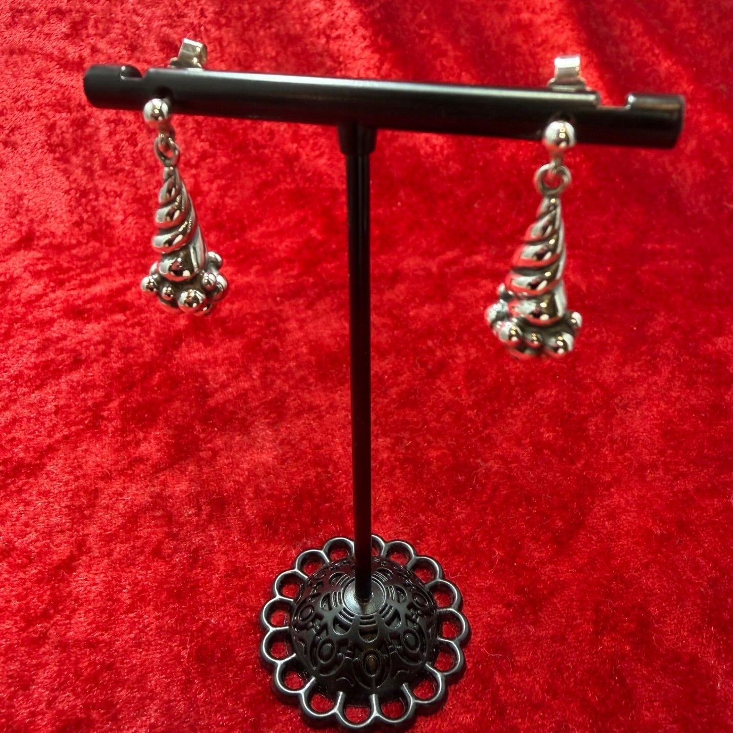 Georg Jensen # 363 Sterling Silver 925 Seashell Earrings Excellent