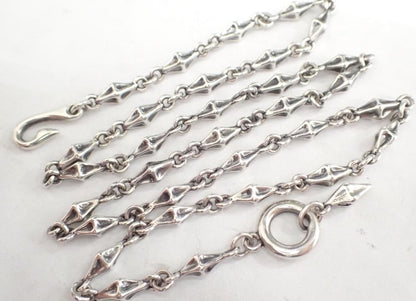 Bloody Mary Tiny Bone Chain Necklace Silver 925 50cm 19.7" Used 24.9ｇ Hook