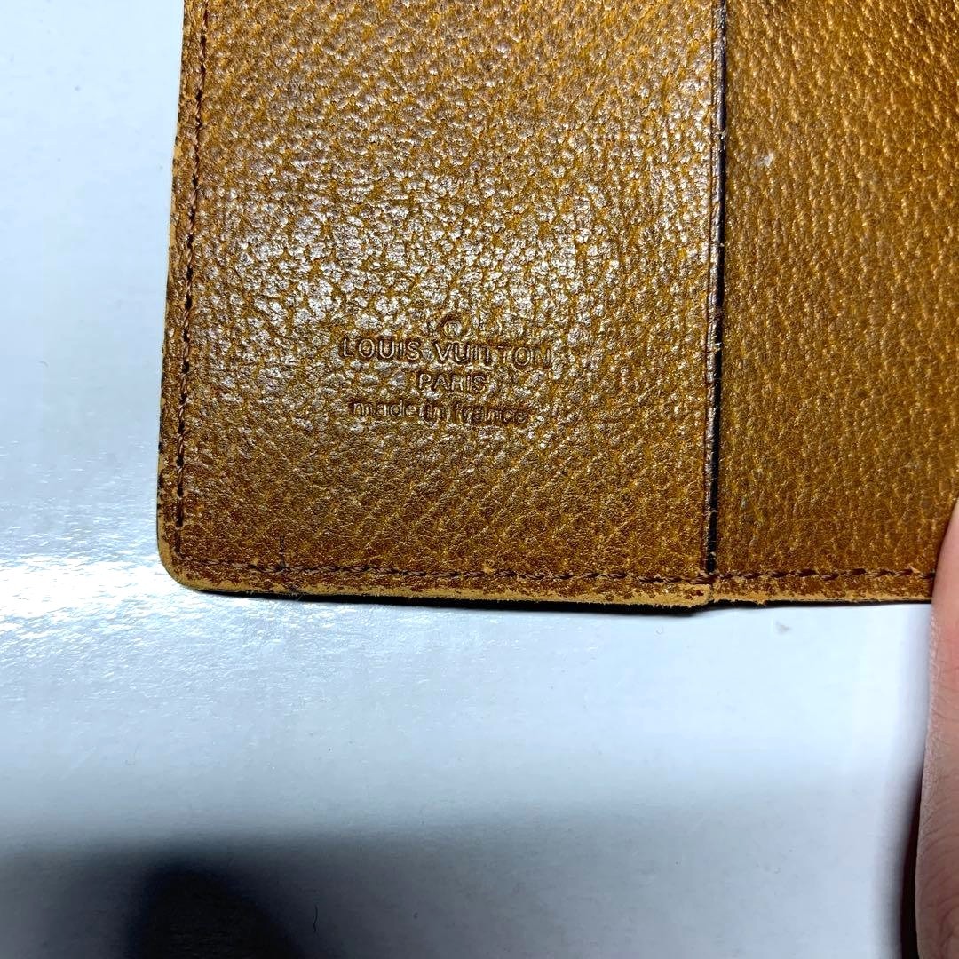 Louis Vuitton Agenda Poche Monogram Notebook Cover Case Canvas France 6.3x3.5in
