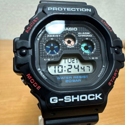 CASIO G-SHOCK DW-5900 Digital Watch Black Resin Case New Battery Working Mens