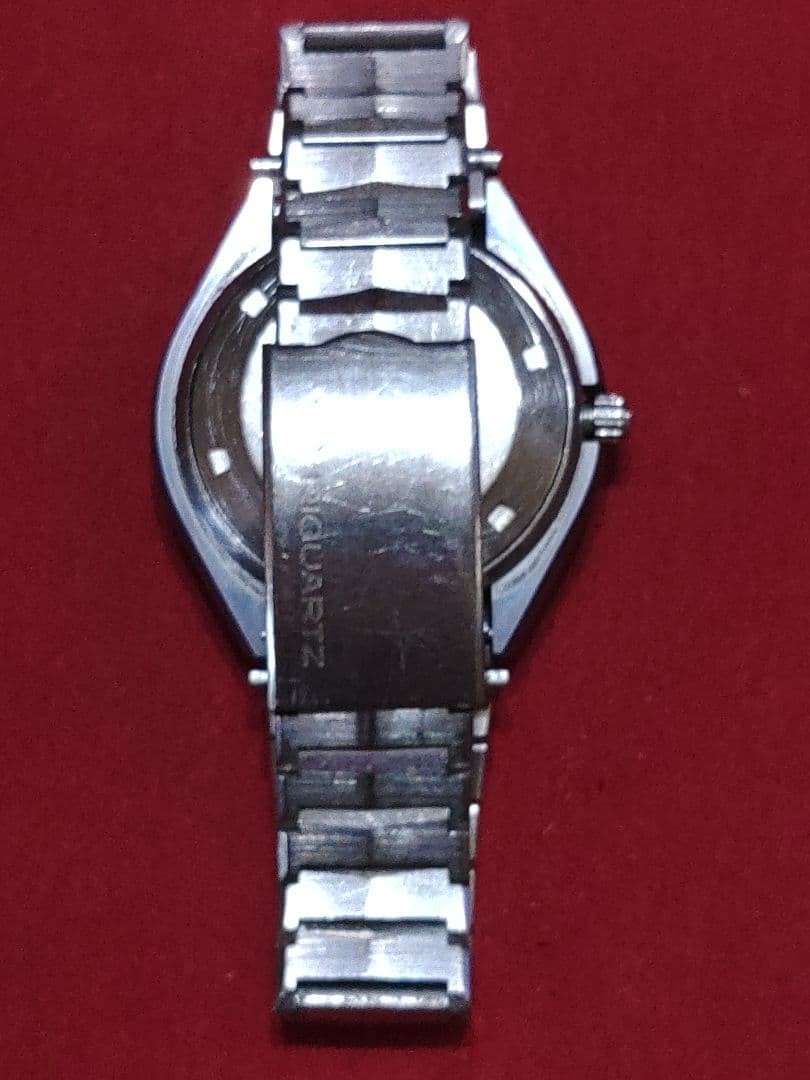 RICOH REQUARTZ 591005 Tiger Eye Dial Analog Date Watch Men Battery Replaced