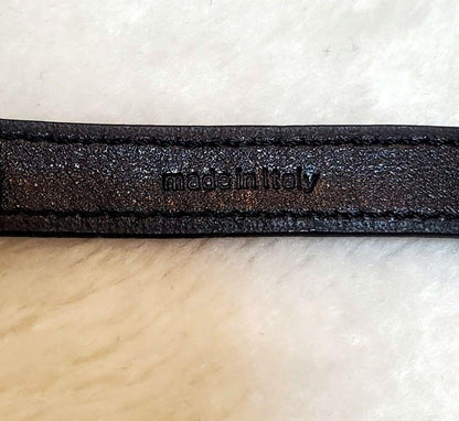 Celine Leather Bracelet Bangle Gold Hardware L 21cm 8.2in Excellent