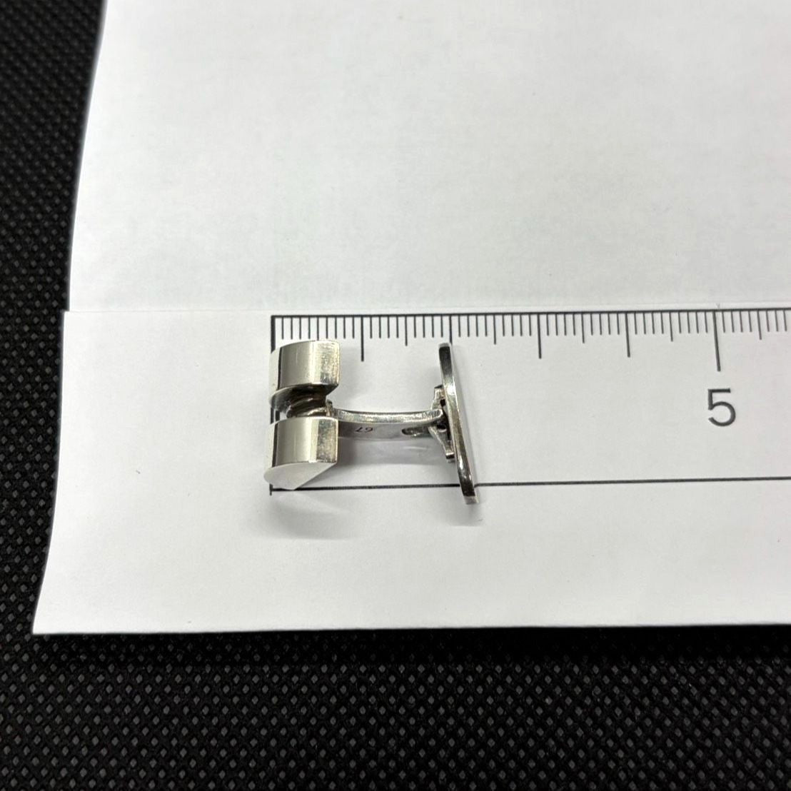 Georg Jensen Cufflinks Model 67 Sterling Silver 925 Men's Vintage Denmark Design