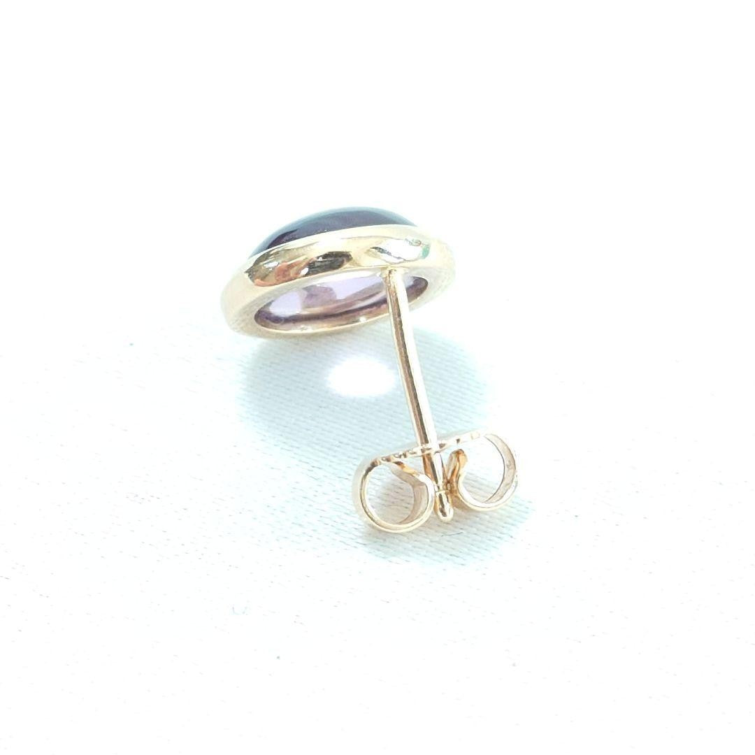 Tiffany & Co Olive Leaf Amethyst Single Earring Yellow Gold 750 18K 10.5x10.5mm