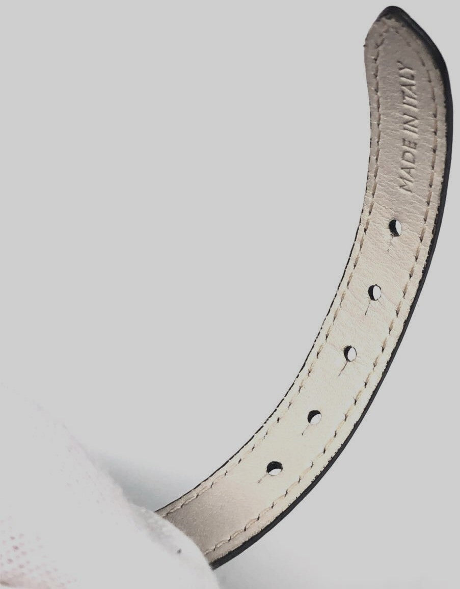 BVLGARI Monete Coin Leather Bracelet Brown Gold HW Ancient Coin Authentic Italy