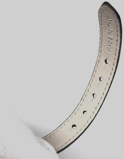 BVLGARI Monete Coin Leather Bracelet Brown Gold HW Ancient Coin Authentic Italy