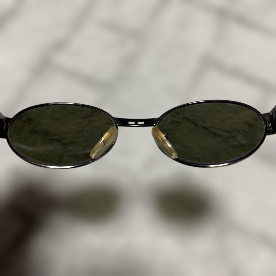 Gianni Versace Authentic VTG S43 91M Sunglasses Medusa Greca Italy Made Used