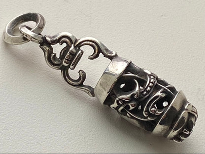 Chrome Hearts Authentic Celtic Roller 925 Pendant Keyring Parts 8cm 3.1" 24.83g