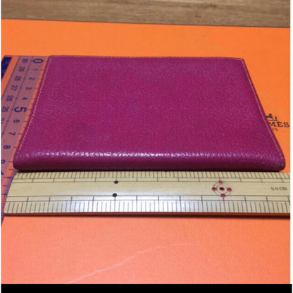 HERMES Agenda Notebook Cover Bicolor Purple Orange Leather Made in France Used