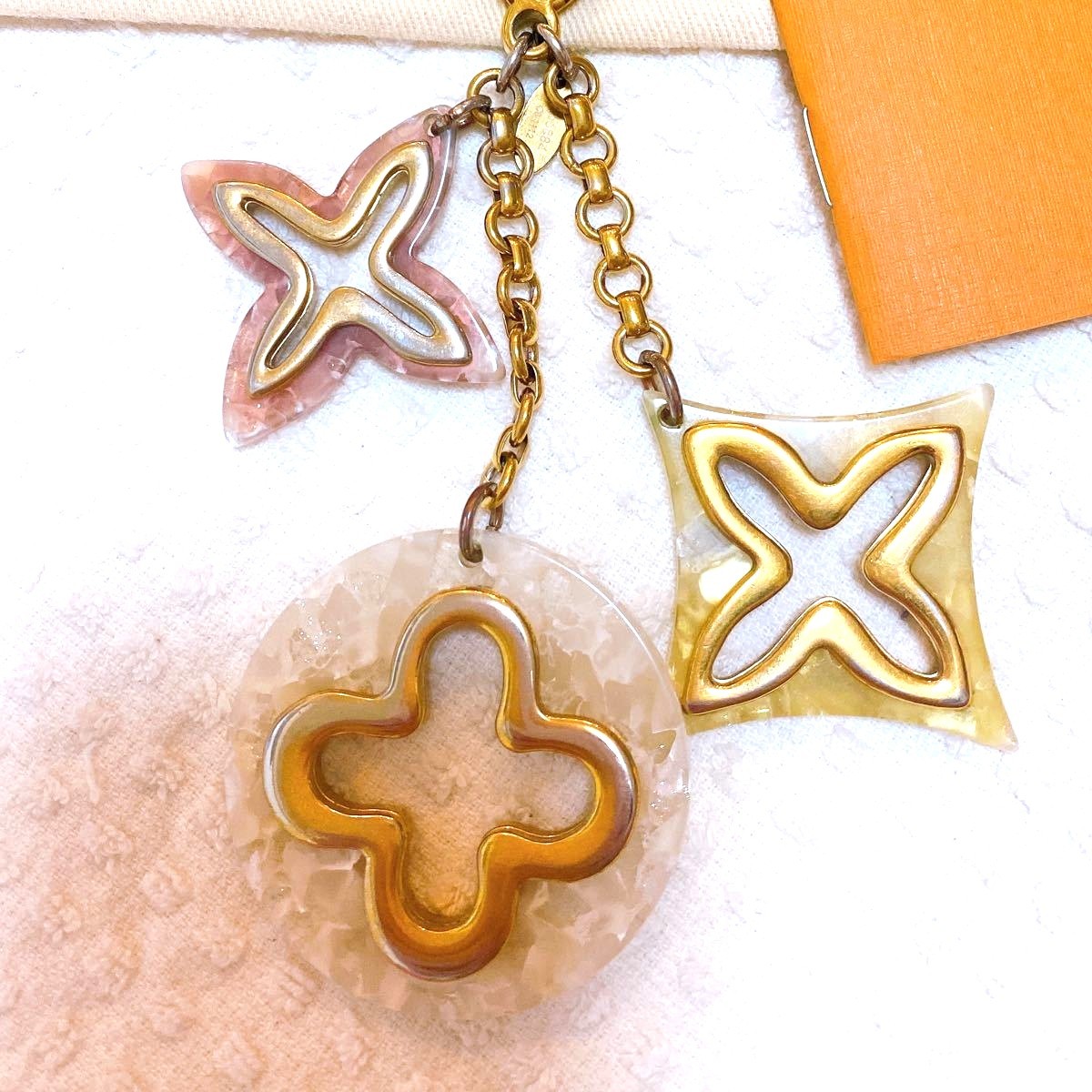 Louis Vuitton Bijou Sac Insolence Bag Charm Keychain Gold Resin M66884 6.0in