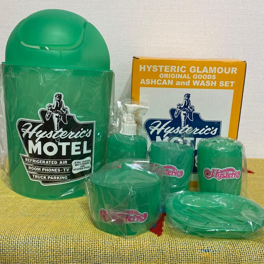 Hysteric Glamour Green Bathroom Set Ashtray Basin Soap Dispenser Cup Tray