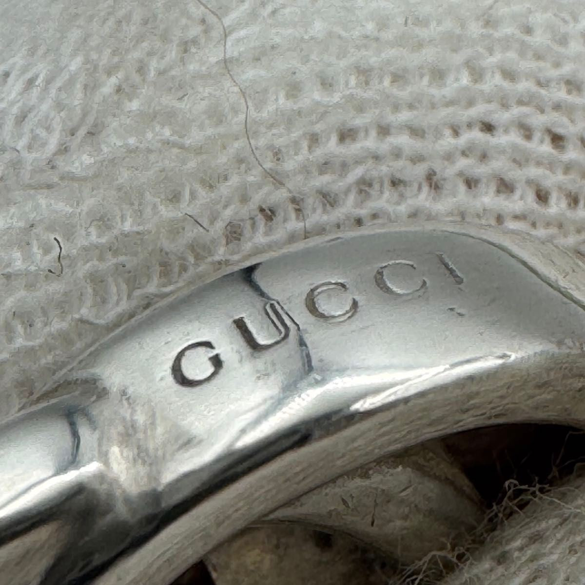 Gucci Authentic Interlocking Double G 925 Pendant Necklace Silver 15x20mm 50 cm