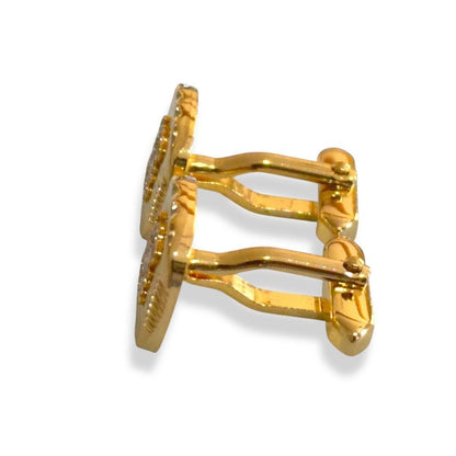 Loewe Anagram Gold Tone Cufflinks Excellent