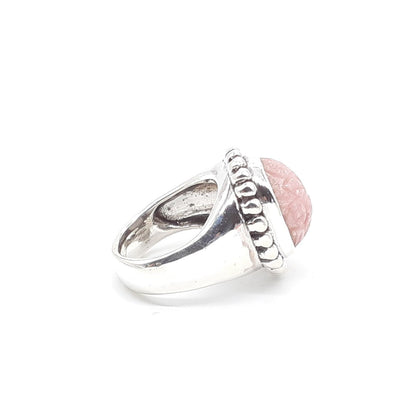 Stephen Dweck Sterling Silver 925 Rhodochrosite Ring Size 47 US 4 Used Women
