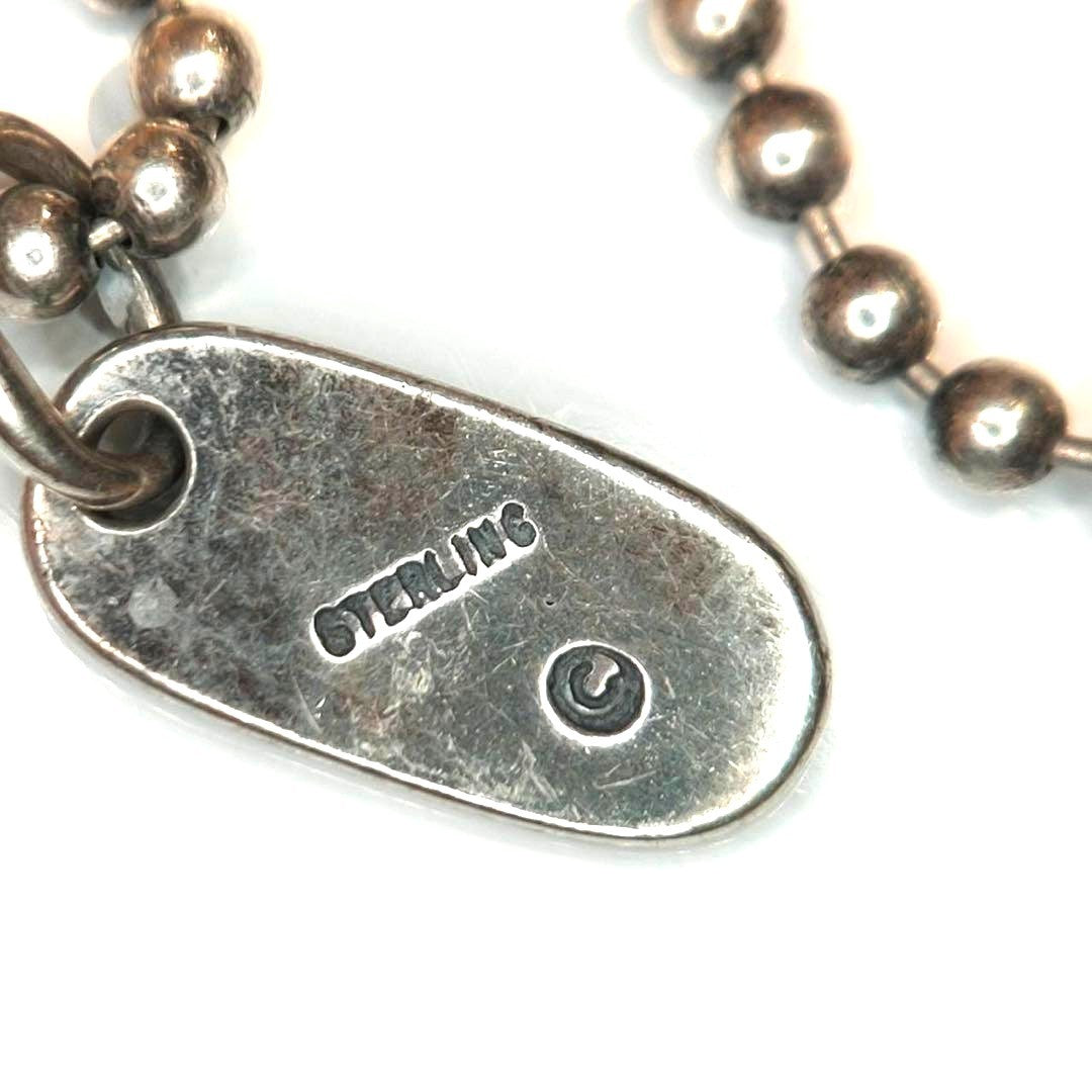 Bill Wall Leather BWL Malibu Ball Chain Necklace Silver 43cm 16.9" Used 11g