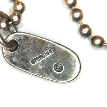 Bill Wall Leather BWL Malibu Ball Chain Necklace Silver 43cm 16.9" Used 11g