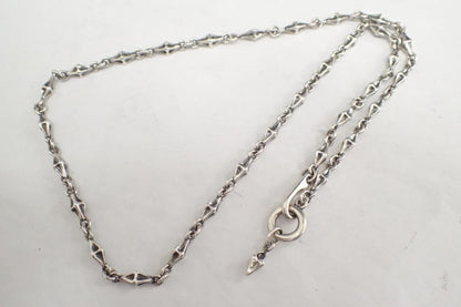 Bloody Mary Tiny Bone Chain Necklace Silver 925 50cm 19.7" Used 24.9ｇ Hook