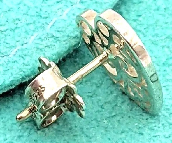 Tiffany & Co Enchant Heart Earring Single Silver 925 Filigree Stud Near Mint