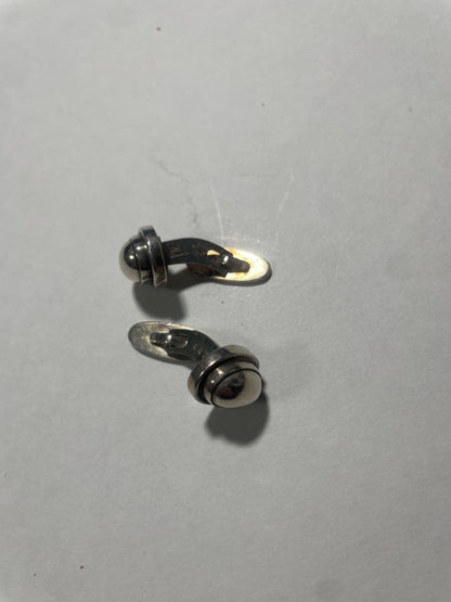 Georg Jensen Cufflinks Oval Sterling Silver SV925 Men's Denmark Vintage Design