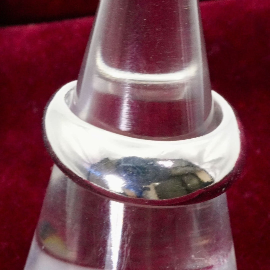 Georg Jensen # 501A Silver Curve Ring Regitze Overgaard Used Size 45 US 3.25