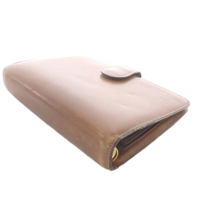 GUCCI Agenda Notebook Cover Leather Brown Day Planner Case Made in Italy 6-Ring