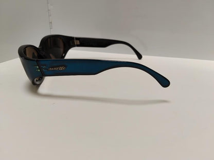 Arnette HooDoo Sunglasses Blue Black Lens Greg Arnet Signature 90s Y2K Vtg Used