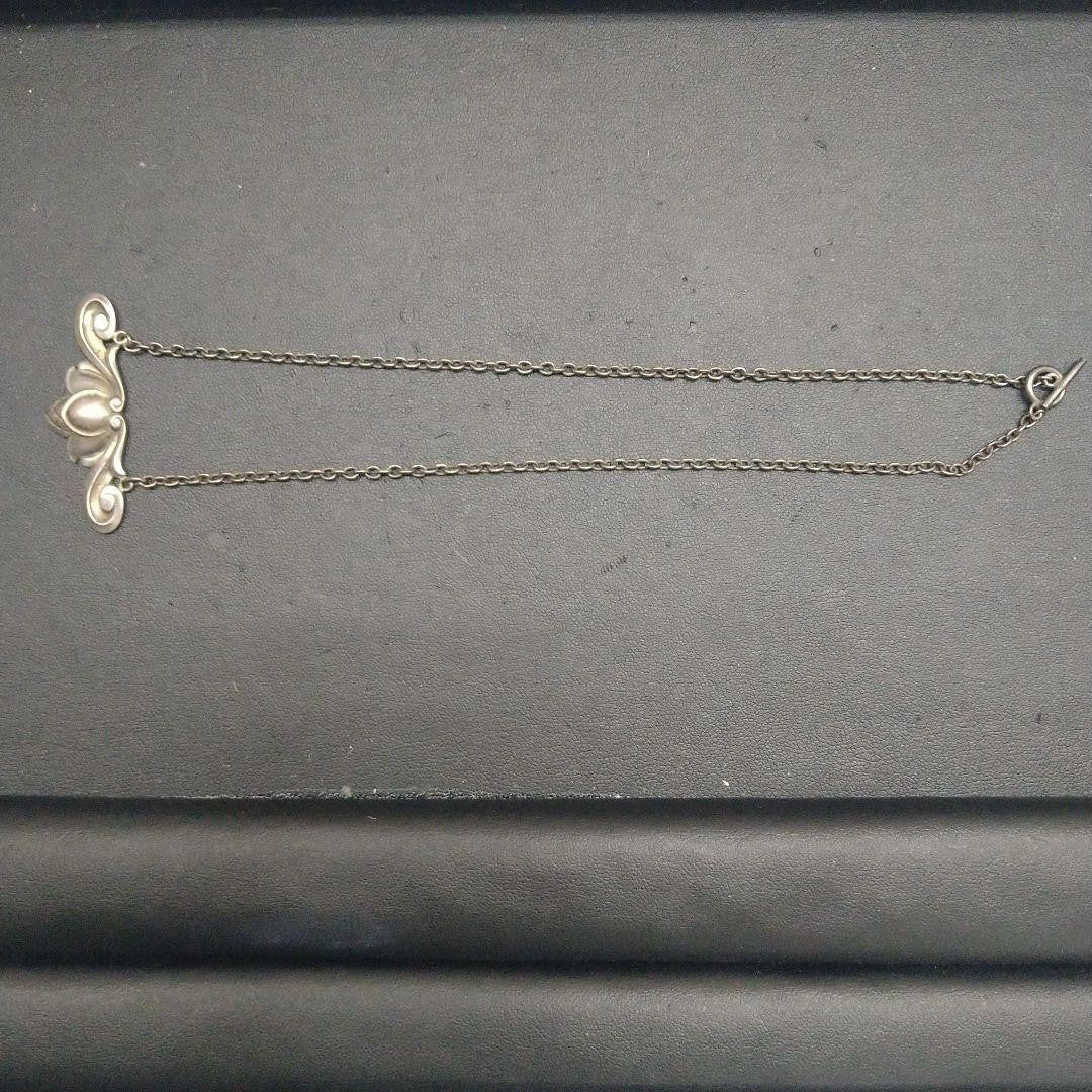 Vintage Georg Jensen # 642 Sterling Silver 925 Choker Necklace Toggle
