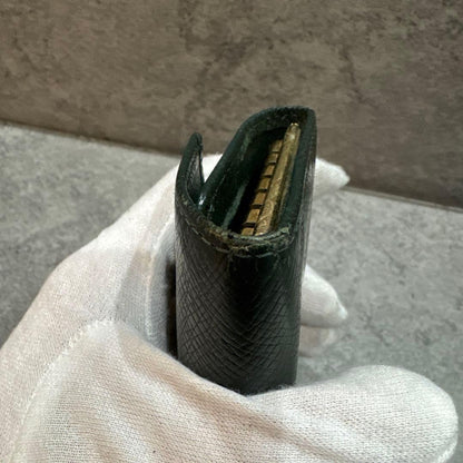 Louis Vuitton Authentic Taiga Leather Multicles Key Case Dark Green Used