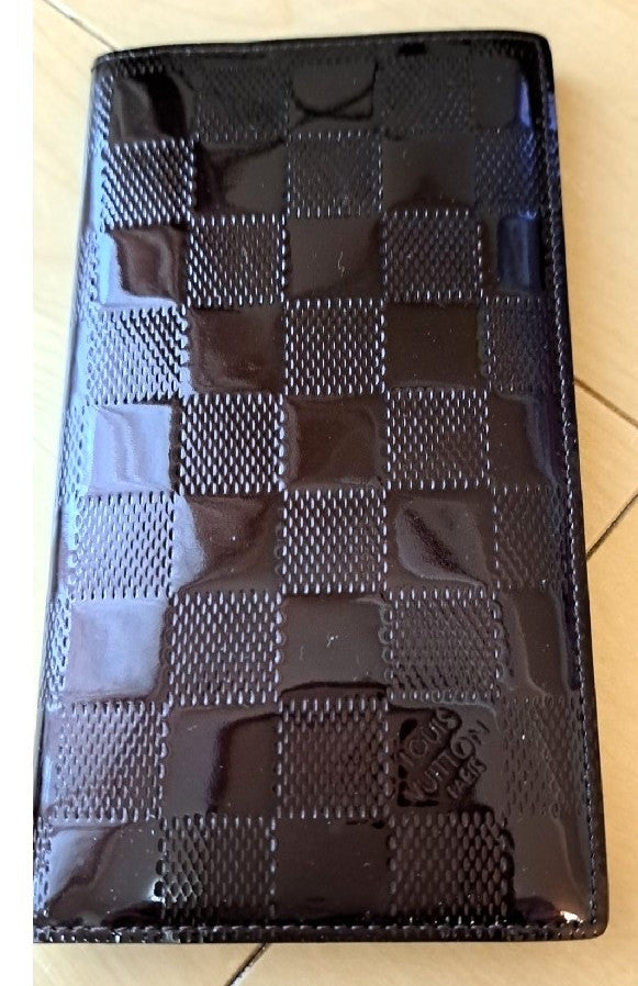 Louis Vuitton Agenda Cover Damier Vernis Notebook Case Bordeaux Patent Leather