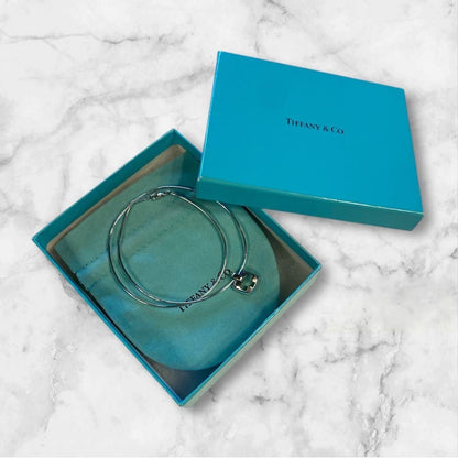 Tiffany & Co. Silver 925 Pierced Cross Choker Necklace Pendant Excellent