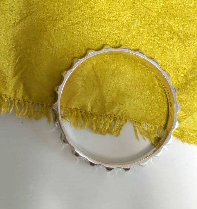 Vintage Rare Georg Jensen # 160 Sterling Silver 925 Bangle Bracelet Nanna Ditzel