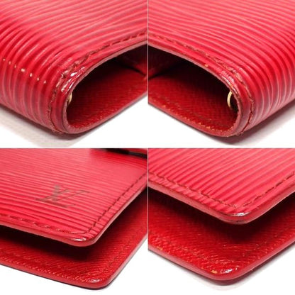 Louis Vuitton Agenda PM Epi Leather Notebook Cover Red Rouge A6 Gold Hardware