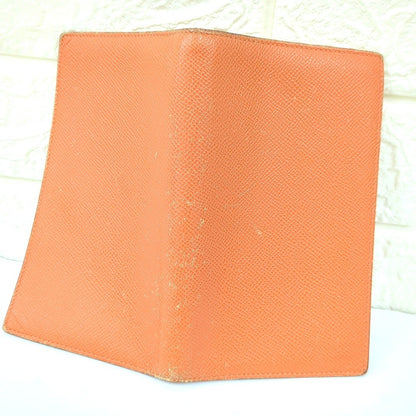 HERMES Agenda Vision 2 Notebook Cover Orange Epsom Leather France 6.8x3.9in