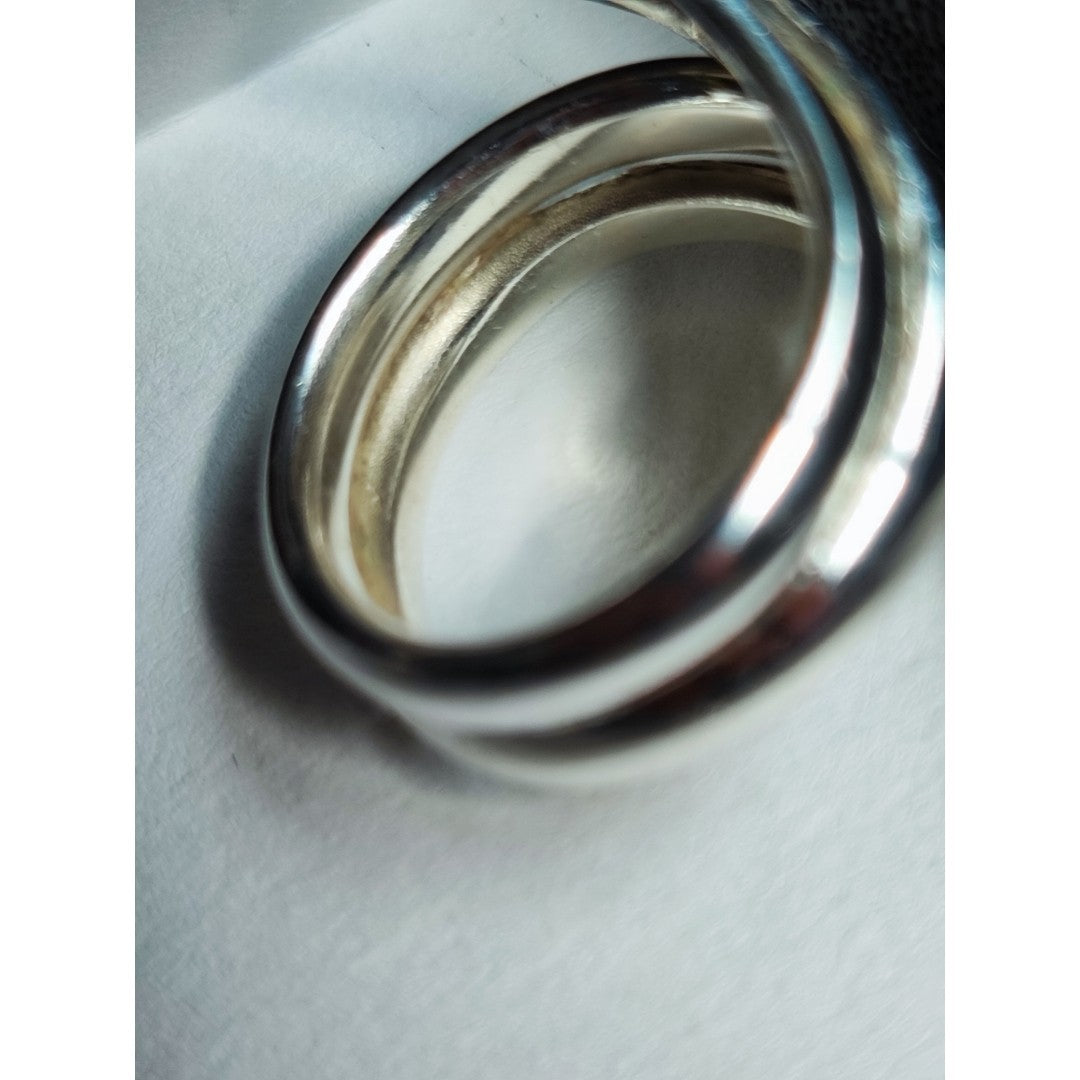 Georg Jensen # A10 Sterling Silver Ring Size 47 US 4 Andreas Mikkelsen Denmark