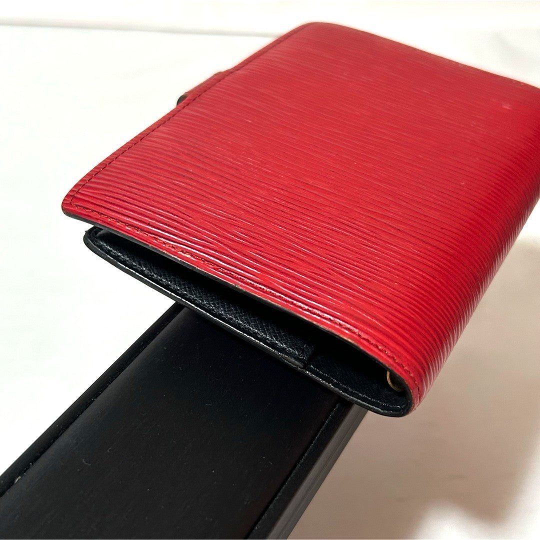 Louis Vuitton Epi Agenda R20047 Notebook Cover Red Leather PM 6-Ring Binder