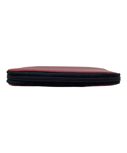 PRADA Vitello Daino Notebook Cover Organizer Red Leather Zip Around Case