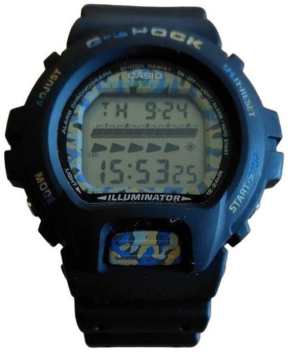 CASIO G-SHOCK DW-6600 Tribal Camouflage Mens Digital Watch Black Resin Working