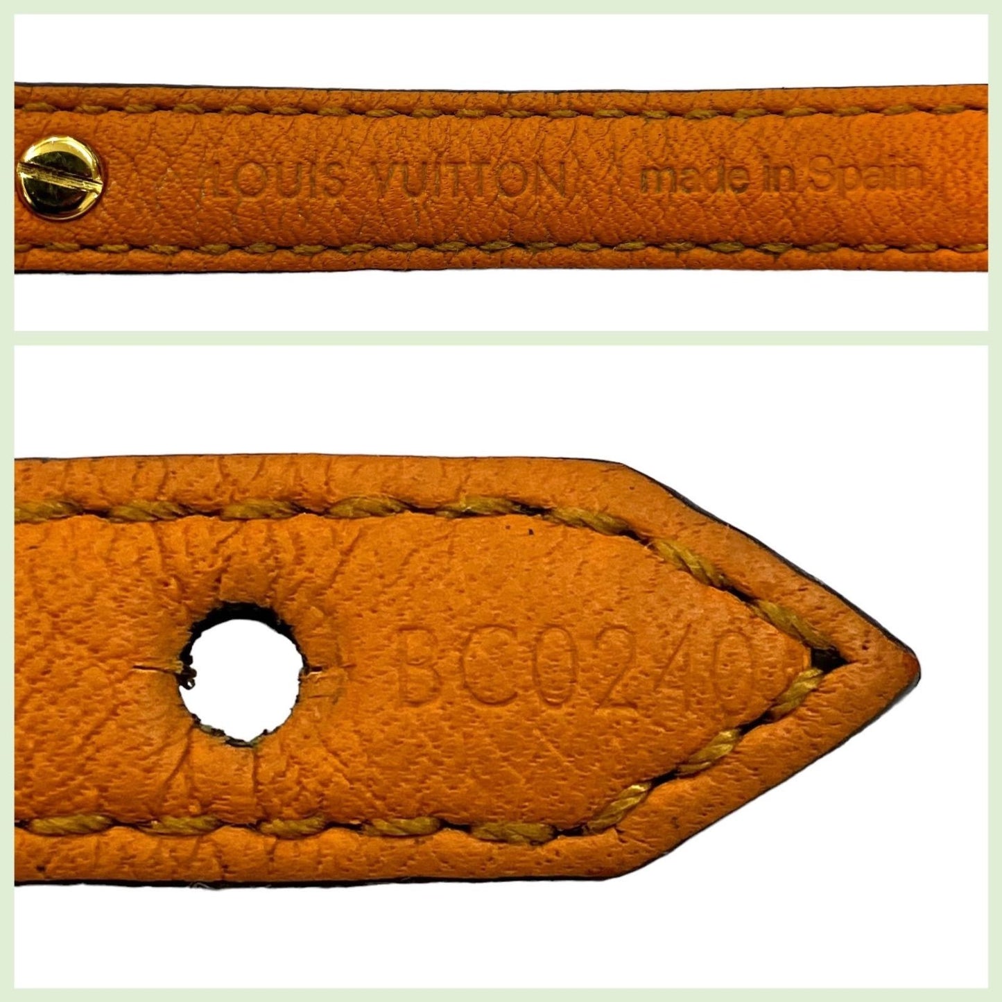 Excellent LOUIS VUITTON Logomania Bracelet LV Circle M4150 Used Japan Authentic
