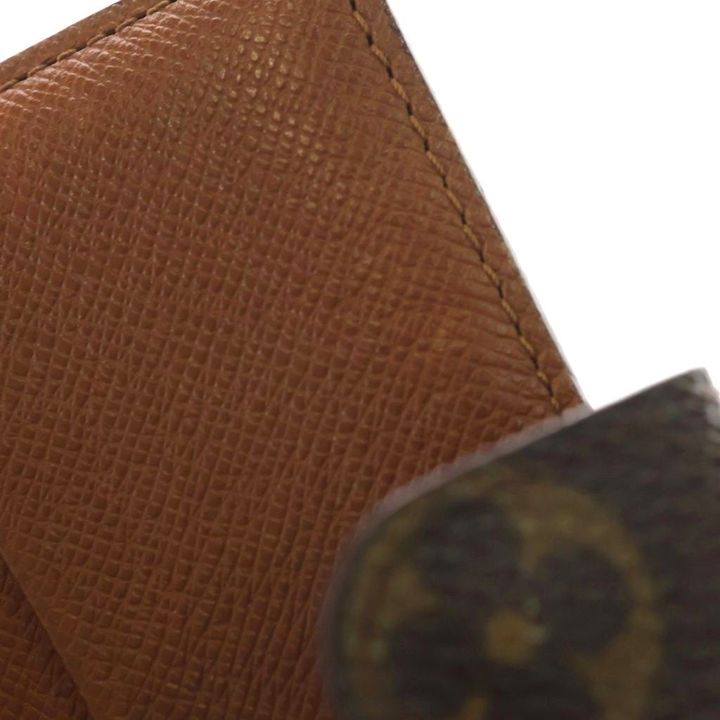 Louis Vuitton Monogram Agenda Mini Notebook Cover R20007 Brown PVC Leather Used