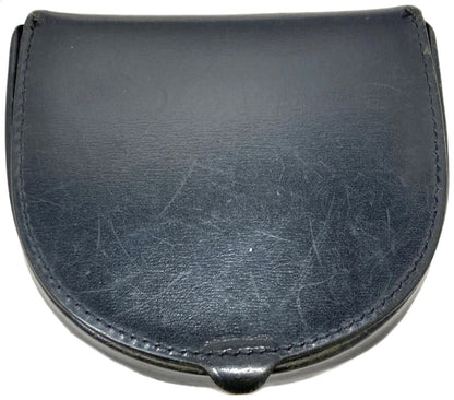 Cartier Pasha Coin Case Purse Black Leather Silver HW Authentic Pre-Owned Paris