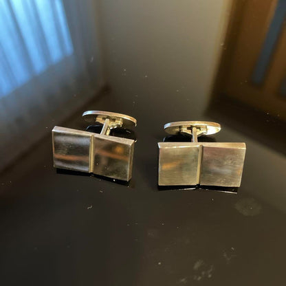Georg Jensen # 109 Sterling Silver Cufflinks 2.4 x 1.2cm 0.94 x 0.47" From Japan