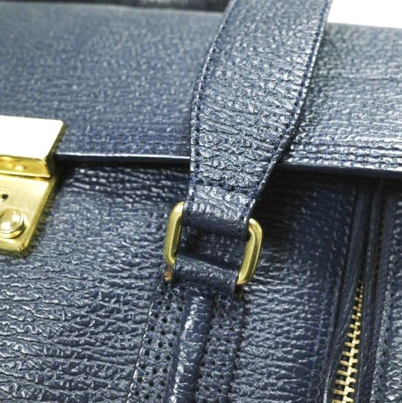Phillip Lim Auth Pashli Medium Satchel Navy Leather 2Way Shoulder Bag 32 cm Used