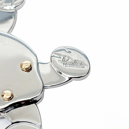 Pomellato Orsetto Teddy Bear 18k Yellow Gold Stainless Steal Charm Pendant Top