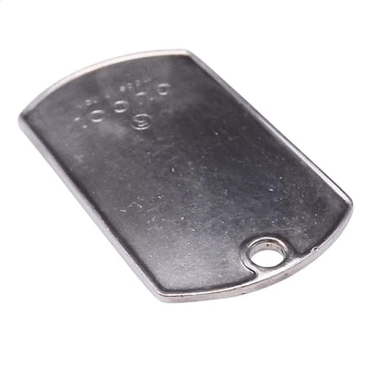 GUCCI Dog Tag Pendant Top Set of 2 Sterling Silver 925 Made in Italy Unisex