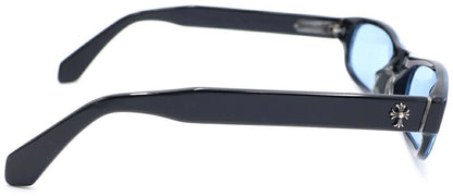 Chrome Hearts IRONWOOD CH Cross Temple Sunglasses Black Blue Lens Used Japan